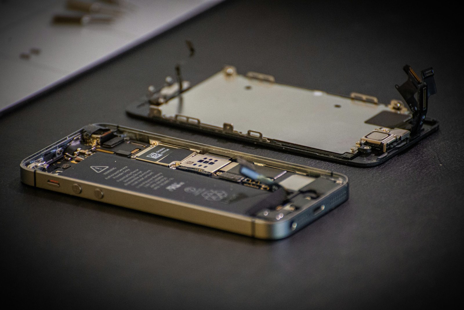 black and gold hard disk drive